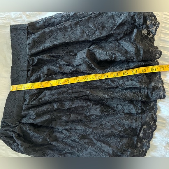 Black lace Nordstrom miniskirt - Picture 2 of 3